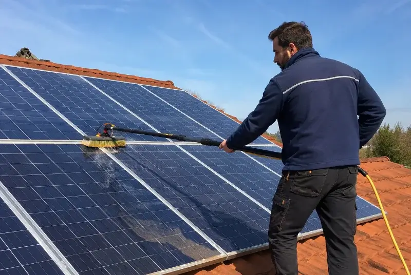 Nettoyage et entretien de panneaux solaires à la Bachellerie