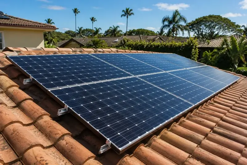 Installation de panneaux solaires à la Bachellerie